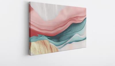 Saammp Canvas Schilderij - impressionistisch - Abstract kunstwerk - 30x20 - Foto op canvas - Wanddecoratie - Muurdecoratie Woonkamer - Slaapkamer decoratie - Canvas Print