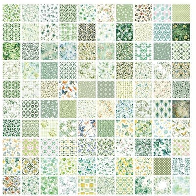 1 Livre/100 pièces Autocollants Décoratifs Classiques, 6 Styles de 100 Designs Uniques, Fournitures de Rentrée Scolaire, Pour Scrapbooking, Journaux Green multicolore