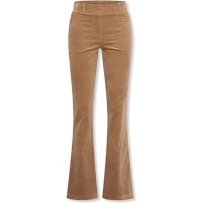 Helena Hart 7559 broek flair velvet camel