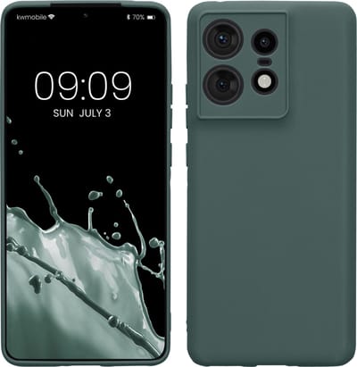 kwmobile telefoonhoesje geschikt voor Motorola Edge 50 Pro - Hoesje voor smartphone - Precisie camera uitsnede - In blauwgroen