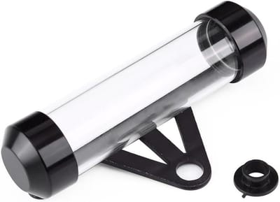 Verzekering Sticker Houder Motorfiets - Waterdichte Cilindrische Frame Beveiliging Schijf Buis - Zwart - Accessoire voor Motor - Bevestiging Verzekeringbewijs