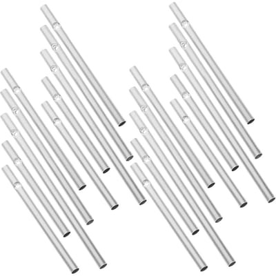 4 Sets Windgongen Kinderspeelgoed Onderdelen Hangend Kind Aluminium DIY Pijp Benodigdheden Metalen Buizen Vervanging 11.5X0.6CM white