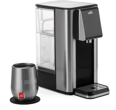 Bardi Heetwaterdispenser 2,7L – 6 Temperatuurstanden 45-100°C – Instant Waterkoker – Touch Display – Inclusief 3 Thermoscups & Onderzetter – RVS