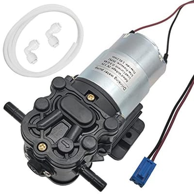 Waterpomp 12 V 1,6 l/min 35 psi zelfaanzuigende membraanpomp voor waterdispenser, koeler, camper en huishoudelijke apparaten