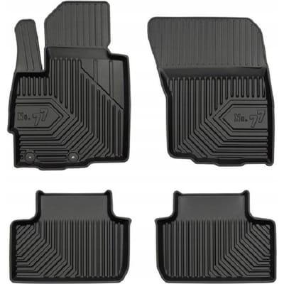 No.77 Premium Rubberen Mattenset - Geschikt voor Mitsubishi ASX (2010-2022) - 4-delig - Hoogwaardig TPE - Geurloos - Zwart - FROGUM
