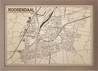Decoratief Beeld - Houten Van Roosendaal - Hout - Bekroned - Bruin - 21 X 30 Cm