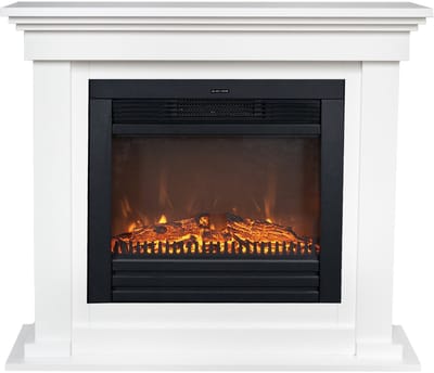 Xaralyn Elektrische haard - Flex ELU-HLW - wit hout - 1400 Watt verwarming - met afstandsbediening - haardombouw inclusief inbouwhaard - schouw