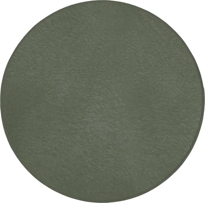 Badmat rond 70x70 cm - Antislip - Groen - Effen kleur - Olijfgroen - Badmatten voor badkamer - Badkamermat - Douchemat - Ronde badkamer mat