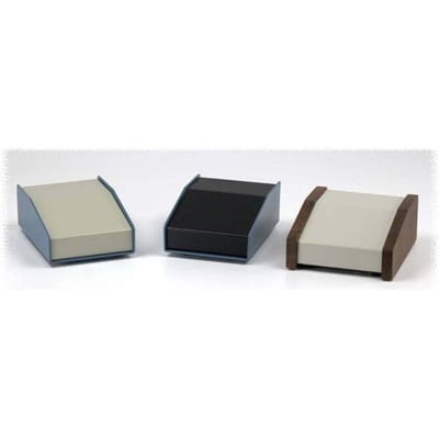 Hammond Electronics 1456CE2BKBU Consolebehuizing (l x b x h) 146 x 102 x 56 mm Aluminium Blauw, Zwart 1 stuk(s)