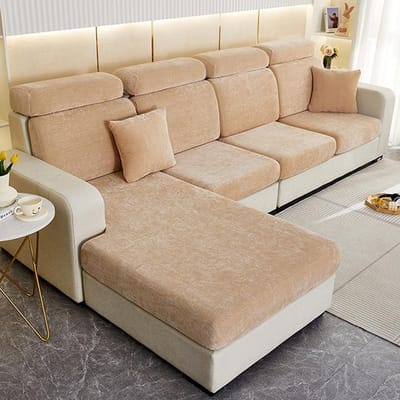 Nieuwe Sneeuwwitte Bank Kussen Stoelhoes Elastisch Huisdieren Meubels Armleuning Beschermer Stretch Wasbaar Verwijderbare Bankhoes Normal Size(S)-1pc