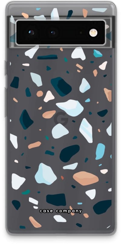 Case Company® - Hoesje geschikt voor Google Pixel 6 hoesje - Terrazzo N°13 - Soft Cover Telefoonhoesje - Bescherming aan alle Kanten en Schermrand