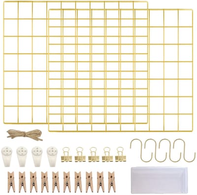 Unyqoos ® Stijlvolle Metalen Fotowand Decoratie Set voor Creatieve Muurinrichting en Organisatie