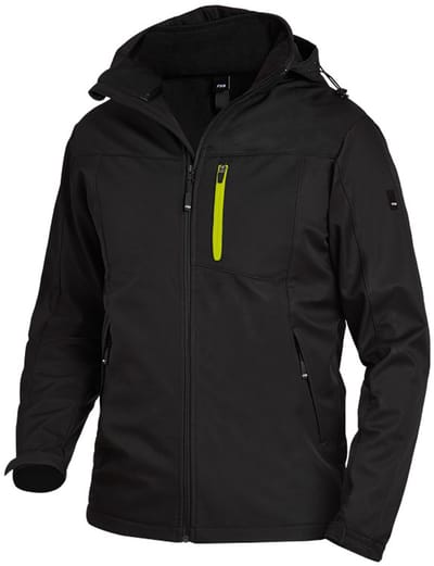 FHB Jannik Softshell-Jack Antraciet-Zwart maat L
