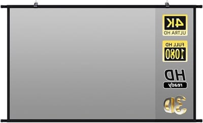 Projectiescherm - Beamer scherm - Thuisbioscoop creëren - Anti-licht reflectie - 120 inch - Grijs