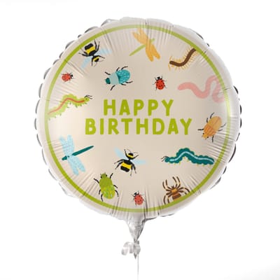 Ginger Ray - Folieballon happy birthday bug party - 45 cm
