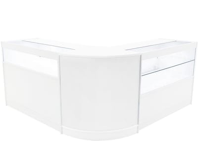 Adonis led-winkeltoonbankset - wit - b1200/c1200/cm60