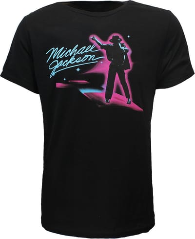 Michael Jackson King Of Pop Neon Dance T-Shirt - Officiële Merchandise - XXL