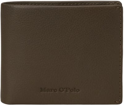 Marc O'Polo Leren portemonnee Tom Combi Wallet Dark Nickle Taupe