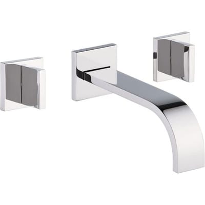 Dornbracht MEM washbasin wall mixer with single rosettes projection 17 cm
