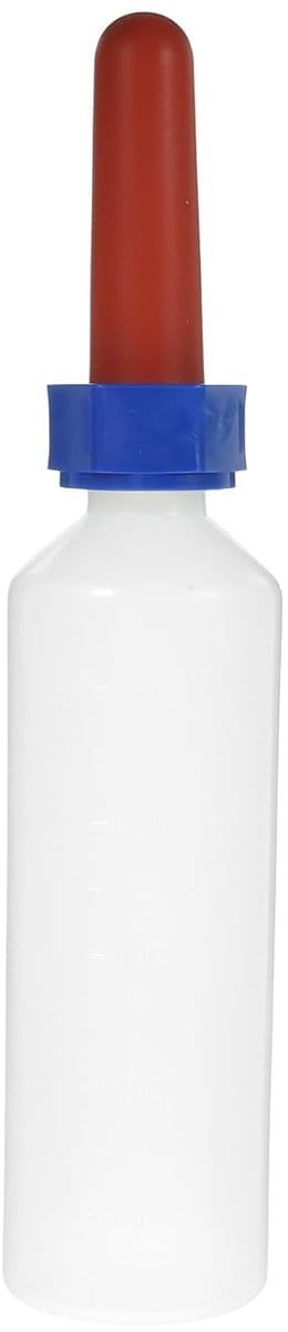 Voedingsfles voor kalveren 500 ml, ideale melkfles voor kleine dieren, katten, puppy's, geiten en schapen, praktische drinkoplossing voor gezonde groei