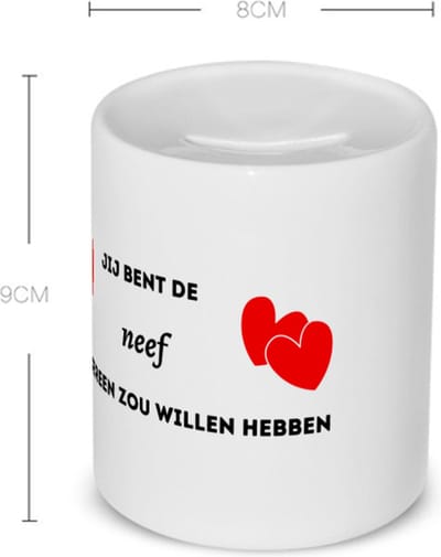 Akyol - jij bent de neef die iedereen zou willen hebben Spaarpot - Neef - geweldige neef - liefste neef - verjaardag - cadeau - kado - bedankje - geschenk - 350 ML inhoud