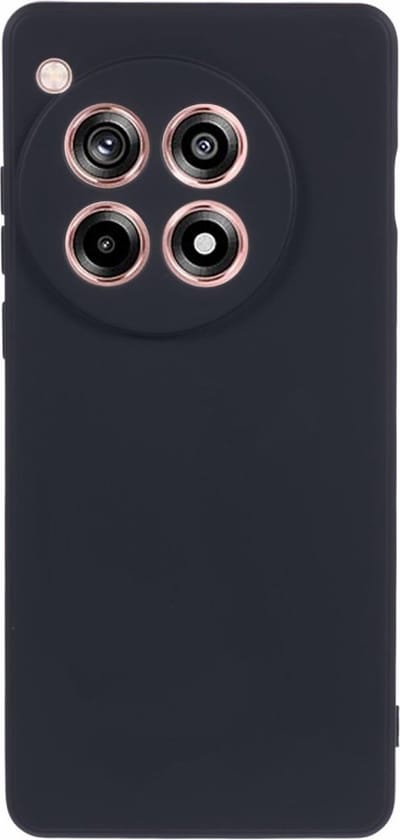 Coverup Hoesje - Geschikt voor OnePlus 12R Hoesje - Coverup Colour TPU Back Cover - Charcoal Black