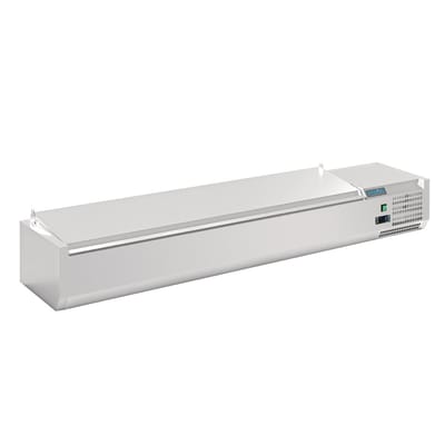 Polar G Serie opzetvoorbereidingskoelkast met deksel 8x 1/4GN