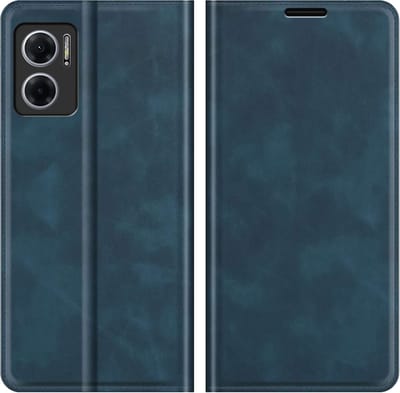 Just in Case hoesje geschikt voor Xiaomi Redmi 10 5G - Hoesje met Pasjeshouder - Luxe Book Case - Blauw