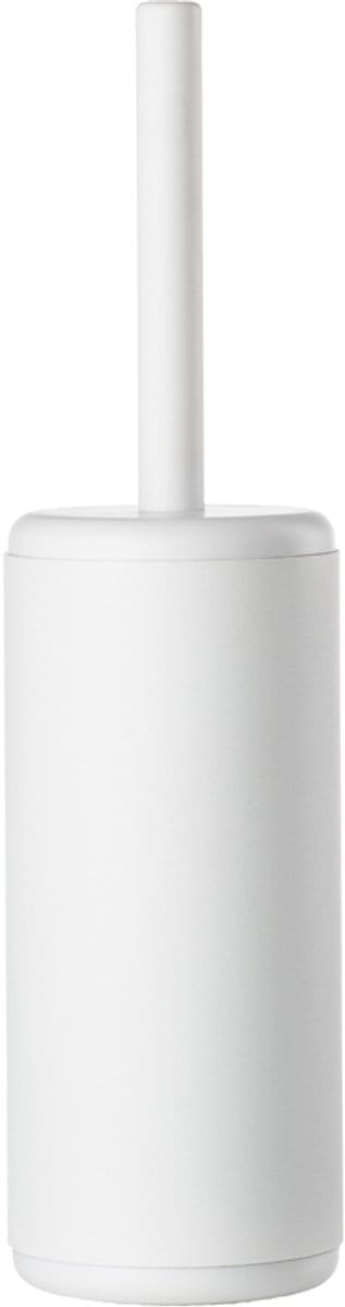 Zone Denmark Rim Toiletborstel met Houder - WC Borstel Vrijstaand - Toilet & Badkamer Accessoires - Kunststof - 38,2 x 10 cm - Wit