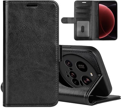 MobyDefend Hoesje - Geschikt voor Xiaomi 15 Ultra - Wallet Book Case (Sluiting Achterkant) - Zwart