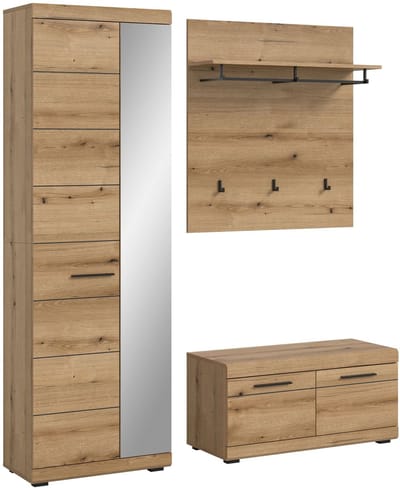 xonox.home 3-delige garderobecombinatie Scout Evoke Oak 167x197 cm