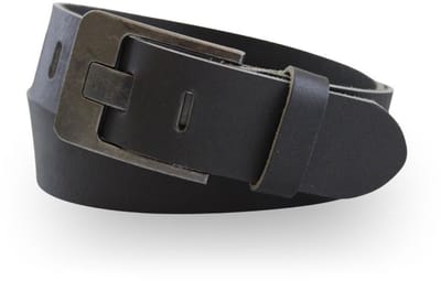 Fana Belts Brede Heren Riem van Buffelleer – 4,5 cm – Zwarte Gesp – Stoer & Duurzaam - Taillemaat 100