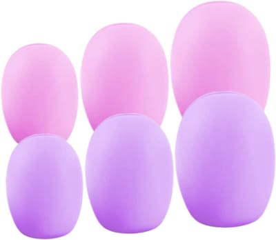 6 Stuks Make-up Kwasten Set met Reisetui - Elektrische Haarborstel en Siliconen Bescherming voor Make-up en Reiniging