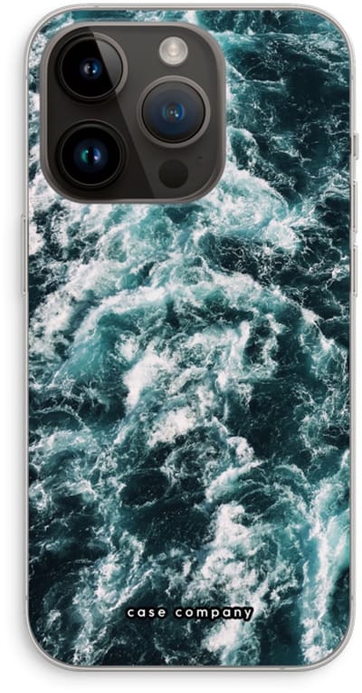 Case Company® - Hoesje geschikt voor iPhone 14 Pro hoesje - Zee golf - Soft Cover Telefoonhoesje - Bescherming aan alle Kanten en Schermrand
