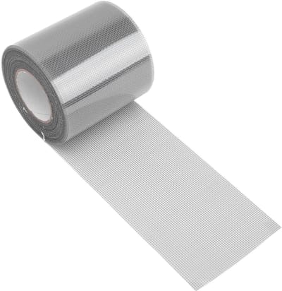 Raamscherm Reparatie Tape - Glasvezel Gaas - Schade Snel Herstellen - Zelfklevend Gemak - 30 Ft Lengte - Grijs