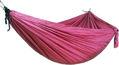Kampeerhangmat - Dubbele hangmat - Ontspannen buiten - Ultralicht & draagbaar - 260 x 140 cm - Geel