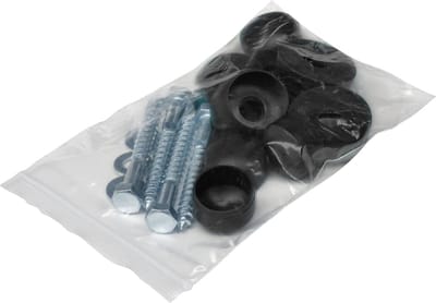 Bevestigingsset - Montagebeugels - Speeltoestel Herstel - Compleet met dop - 24 x 17 x 10 cm - Zwart