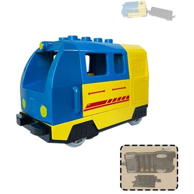 Grote Constructieblokken Werkt ideaal als Kindercadeau met Treinset DIY Spoorbaan Monteren Interactief Leren-