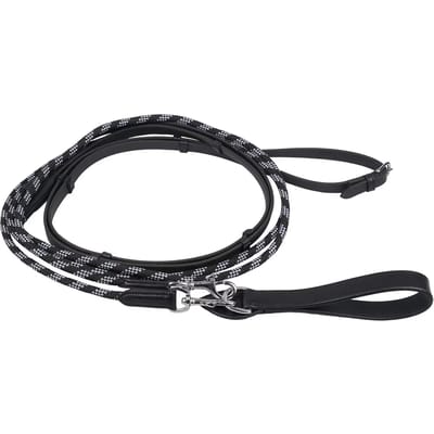 Qhp Slofteugels Biothane Zwart - paard