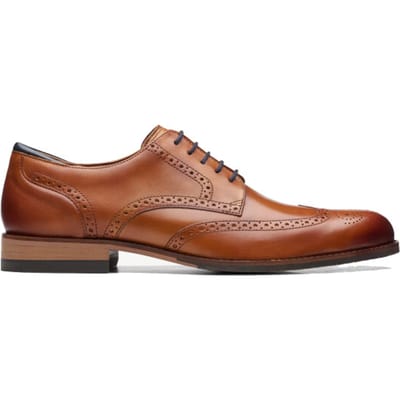 Clarks Craft Arlo Limit - heren veterschoen - Bruin - maat 41 (EU) 7 (UK)