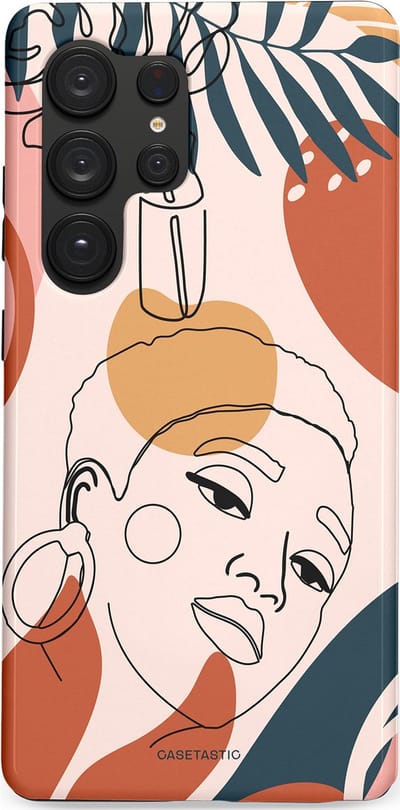 Casetastic Hoesje Geschikt voor Samsung S25 Ultra - Stijlvolle Beschermende Duo-layer Case - Ochtend blush