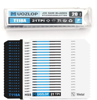 Zaagblad Set - Zaagaccessoires Set - Metaal Zagen - Inclusief Koffer - 20 Delig
