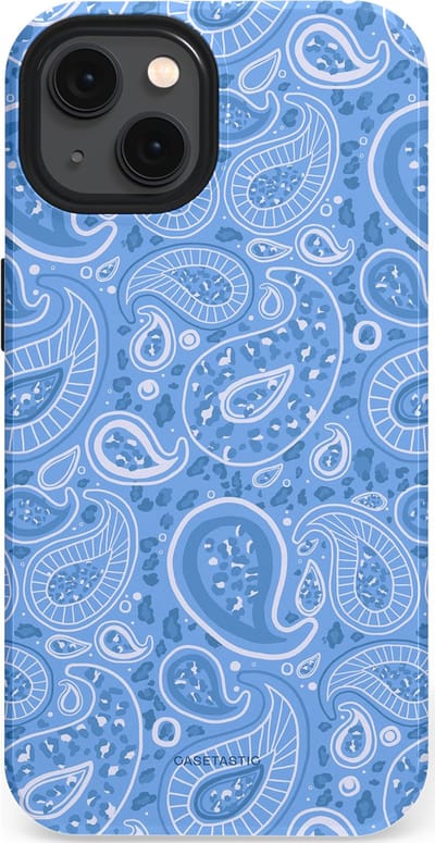Casetastic Hoesje Geschikt voor Apple iPhone 13 Magsafe - Stijlvolle Beschermende Duo-layer Case - Paisley verleiding