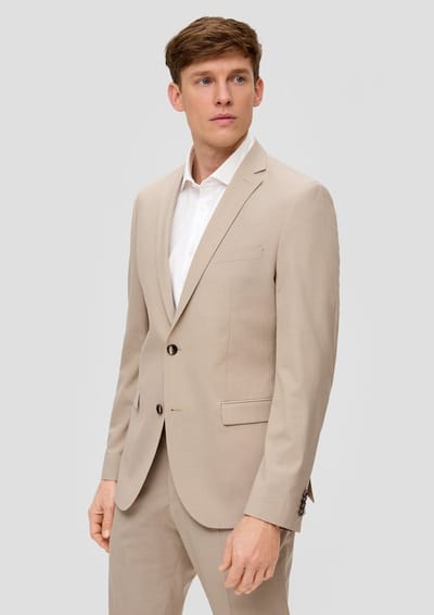 s.Oliver BLACK LABEL - Vest - Maat 56 - Mannen - Bruin - voering