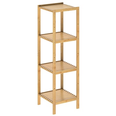 Casaria Staande badkamer/ woonkamer kast bamboe 110x33x33cm