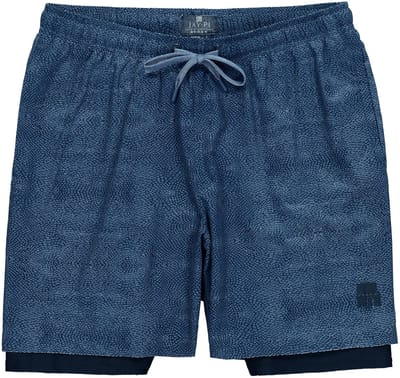 JAY-PI - Heren - 2-in-1-bermuda FLEXNAMIC® tennis QuickDry binnenbroek - Grijsblauw - Maat 3XL