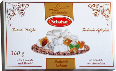 Sebahat turkish Delight met Amandelen 360 gram