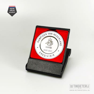 Miniatuur Kampioensschaal Eredivisie 20/21 - Ajax Amsterdam - Ajax - Voetbal - Minischaal - Officeel KNVB Product - Ajax Artikelen - Cadeau Ajax - Verzamelaar