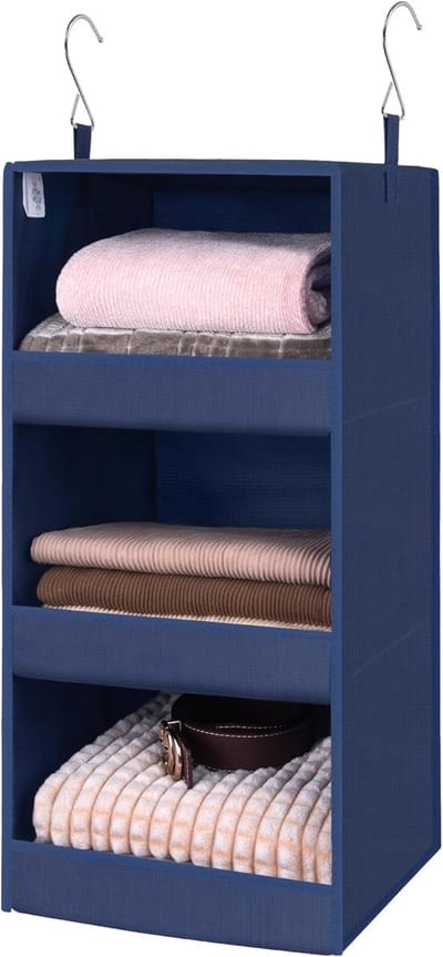 Hangende Organizer voor Kledingkasten - Multifunctionele Opberger met 3 Planken en Lip-Design