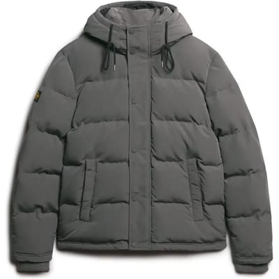 Superdry - Everest Korte Gewatteerde Jas Met Capuchon - Heren - Gewatteerde jassen